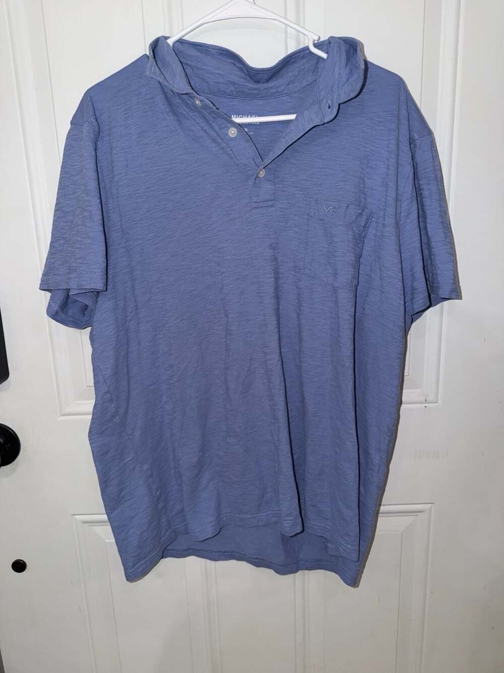Michael Kors Men's Knit Polo Shirt, XXL